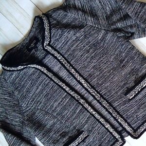 Talbots | Black and White Tweed Jacket